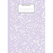Marble Notebook A4: Lilac Purple College Ruled Journal