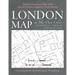 London Map in Your Own Colors - Coloring City Notebook with Street Index - Detailed Grayscale Map Atlas City of London, England, Great Britain Colorin