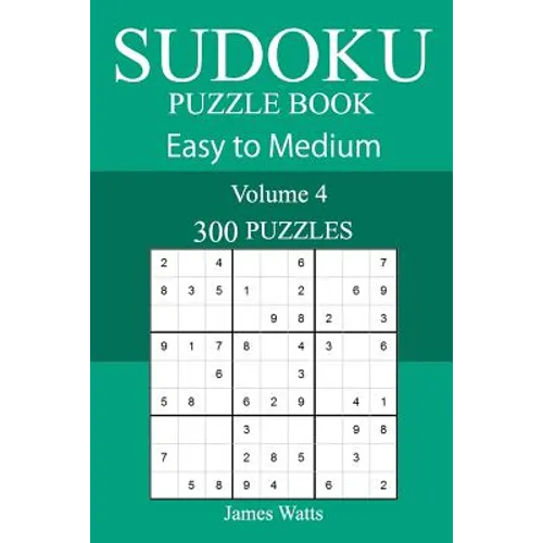 300 Easy to Medium Sudoku Puzzle Book