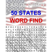 50 States Large Print Word Find: Easy to Read Themed Word Search Puzzle Book