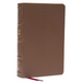 KJV Holy Bible: Large Print Single-Column with 43,000 End-Of-Verse Cross References, Brown Genuine Leather, Personal Size, Red Letter, Comfort Print: