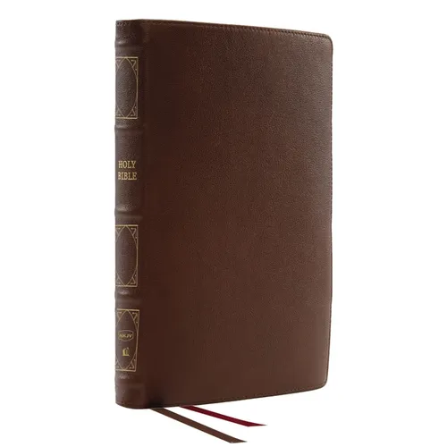 Nkjv, Deluxe Thinline Reference Bible, Genuine Leather, Brown, Red Letter, Comfort Print: Holy Bible, New King James Version