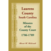 Laurens County, South Carolina, Minutes of the County Court, 1786-1789