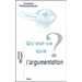 Qu'est-CE Que l'Argumentation?