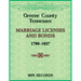 Greene County, Tennessee Marriage Licenses and Bonds, 1780-1837