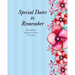 Special Dates to Remember: Birthdays Anniversaries Events - Large Print
