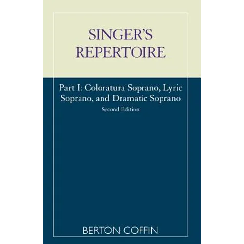Singer's Repertoire, Part I