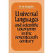 Universal Languages and Scientific Taxonomy in the Seventeenth Century