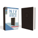 NIV, Value Thinline Bible, Large Print, Imitation Leather, Gray/Black