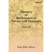 Glossary of Mathematical Terms and Concepts (Part III)