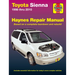 Toyota Sienna 1998 Thru 2010 Haynes Repair Manual: All Models