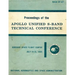 Proceedings of the Apollo Unified S-Band Technical Conference