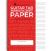 Guitar Tablature Manuscript Paper Wire-Bound Blank Sheet Music Book 11 Tablature Staves Per Page for Guitarists and Composers