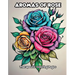 Aromas of Rose: Therapeutic Coloring Pages
