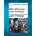 Will of Captain John Percival