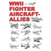WWII Fighter Aircraft - Allies: Detailed Coloring Book