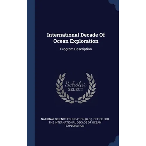 International Decade Of Ocean Exploration: Program Description
