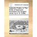 Icelandic Poetry, or the Edda of Saemund Translated Into English Verse, by A. S. Cottle, ...