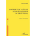Contribution à l'étude de la pénalisation du droit fiscal