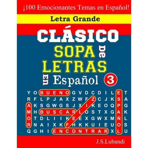 CLÁSICO SOPA De LETRAS En Español; 3