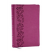 NKJV Personal Size Large Print Bible with 43,000 Cross References, Pink Leathersoft, Red Letter, Comfort Print