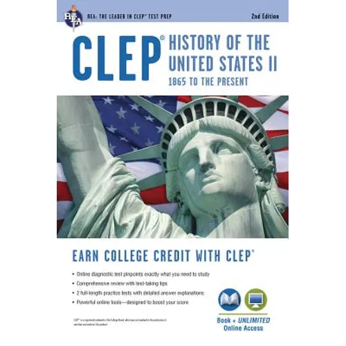 Clep(r) History of the U.S. II Book + Online