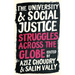 The University and Social Justice: Struggles Across the Globe