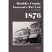 Boulder County Assessor's Tax List 1876: An Annotated Index