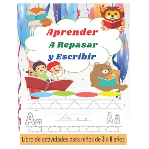 Aprender A Repasar y Escribir: Libro de Trazos para Niños Preescolar