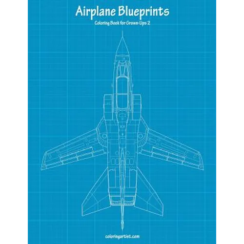 Airplane Blueprints Coloring Book for Grown-Ups 2