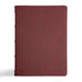 CSB Verse-By-Verse Reference Bible, Holman Handcrafted Collection, Marbled Burgundy Premium Calfskin