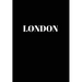 London: Hardcover Black Decorative Book for Decorating Shelves, Coffee Tables, Home Decor, Stylish World Fashion Cities Design