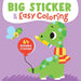 Big Sticker & Easy Coloring (Dinosaur): 64 Reusable Stickers