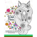 Wild Horses coloring book: Coloring Book for Adult