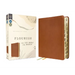Flourish: The NIV Bible for Women, Leathersoft, Brown, Thumb Indexed, Comfort Print