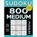 Sudoku Book 800 Medium Puzzles: Sudoku Puzzle Book With Only One Level of Difficulty
