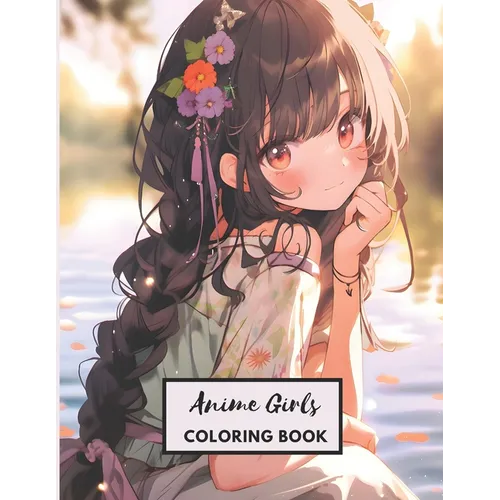 Anime Girls Coloring Book: 117 Beautiful Japanese Anime Fashion Coloring Pages for Kids, Teens and Adults!