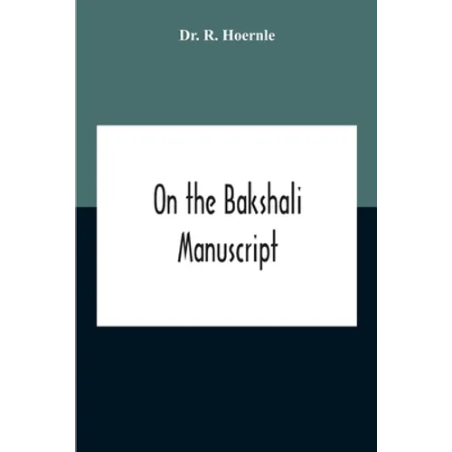 On The Bakshali Manuscript
