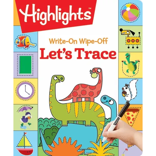 Write-On Wipe-Off Let's Trace: Dry Erase Letter Tracing Workbook for Kids, Wipe Clean Activity Book with Marker