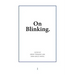 On Blinking