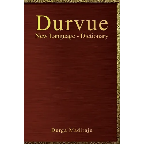 Durvue New Language - Dictionary