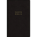 Nbla, Santa Biblia, Ultrafina, Letra Grande, Leathersoft, Negro, Palabras de Jesús En Rojo, Con Cierre