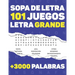 Sopa de Letra: 101 Juegos - Letra Grande - Con soluciones completas - Para adultos y mayores - Más de 3000 palabras - 120 páginas - (21.59 x 27.94 cm)