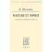 Nature Et Esprit: Lecons Du Semestre d'Ete 1927