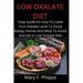 Low Oxalate Diet: Total Guide On How To Lower Your Oxalate Level To Avoid Kidney Stones And What To Avoid And Eat In Low Oxalate Diet