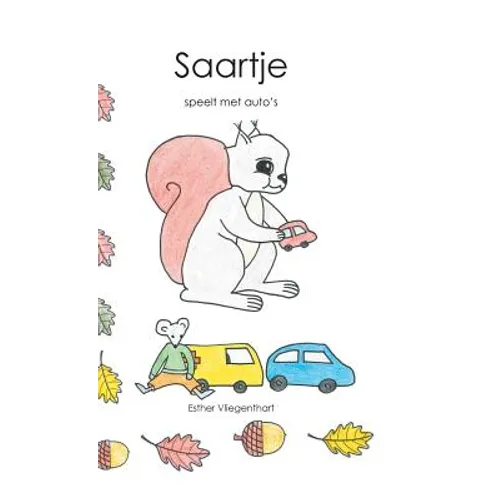 Saartje speelt met auto's