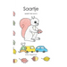 Saartje speelt met auto's