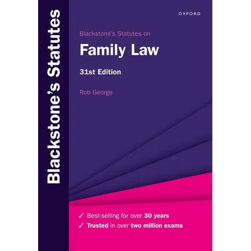 Blackstone's Statutes on Family Law