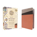 NIV Application Bible, Leathersoft, Coral/Gray, Red Letter, Comfort Print: Bringing the Ancient Message of the Bible Into Your World