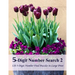 5-Digit Number Search 2: 120 5-Digit Number Find Puzzles in Large Print
